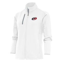 Carolina Hurricanes Antigua Women's Team Logo Generation Full-Zip Jacket - White - NHL