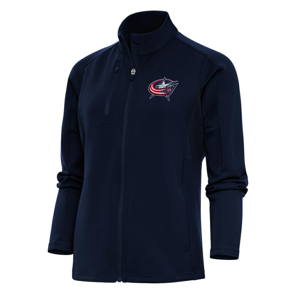 Columbus Blue Jackets Antigua Women's Team Logo Generation Full-Zip Jacket - Navy - NHL