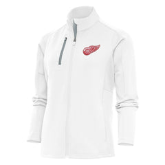 Detroit Red Wings Antigua Women's Team Logo Generation Full-Zip Jacket - White - NHL