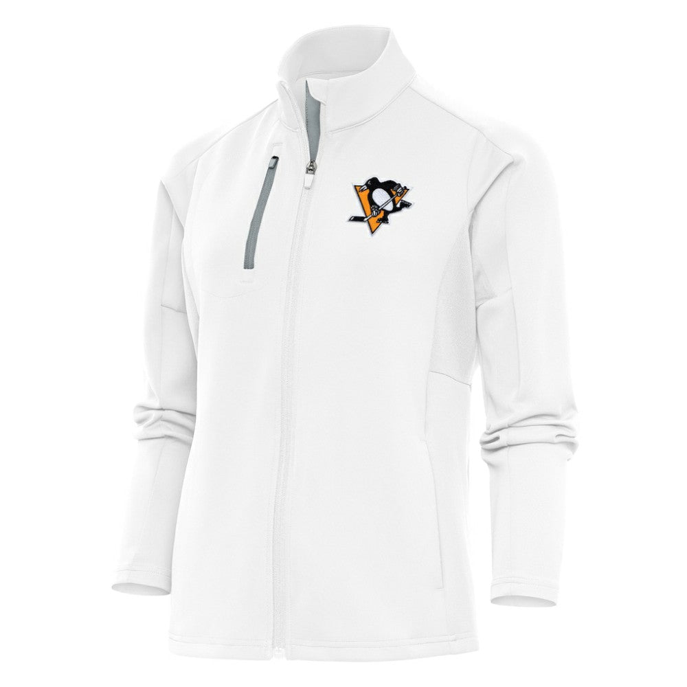 Pittsburgh Penguins Antigua Women's Team Logo Generation Full-Zip Jacket - White - NHL