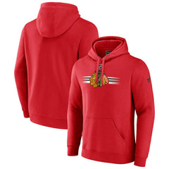 Chicago Blackhawks Fanatics Authentic Pro Secondary Pullover Hoodie - Red - NHL