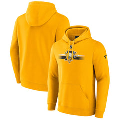 Pittsburgh Penguins Fanatics Authentic Pro Secondary Pullover Hoodie - Gold - NHL