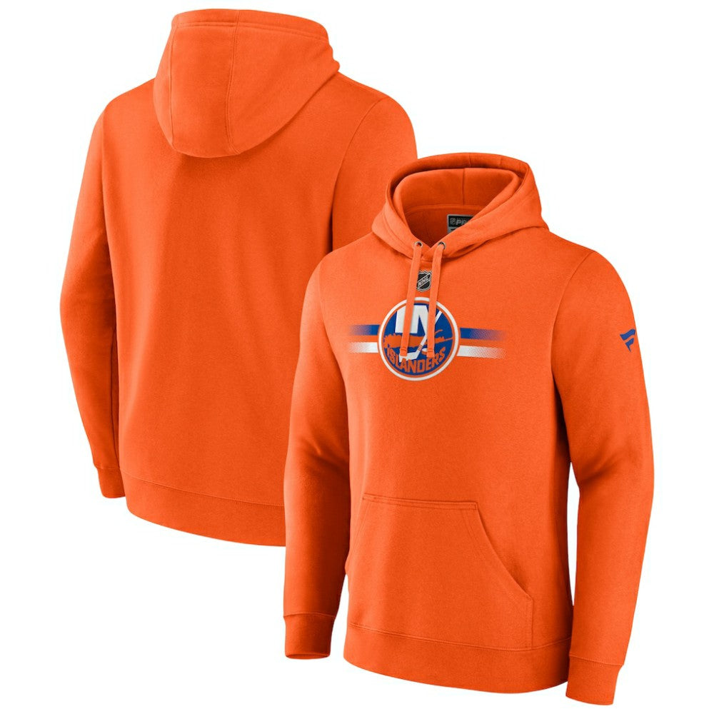 New York Islanders Fanatics Authentic Pro Secondary Pullover Hoodie - Orange - NHL