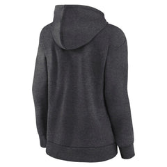 Vancouver Canucks Fanatics Women's Authentic Pro Core Secondary Fleece Pullover Hoodie - Heather Charcoal - NHL