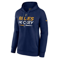 St. Louis Blues Fanatics Women's Authentic Pro Pullover Hoodie - Navy - NHL