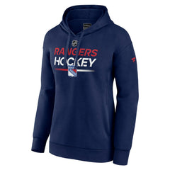 New York Rangers Fanatics Women's Authentic Pro Pullover Hoodie - Navy - NHL