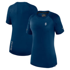 Seattle Kraken Fanatics Women's Authentic Pro Tech T-Shirt - Deep Sea Blue - NHL
