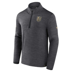Vegas Golden Knights Fanatics Authentic Pro Quarter-Zip Pullover Top - Heather Charcoal - NHL