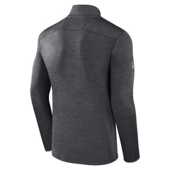 Vegas Golden Knights Fanatics Authentic Pro Quarter-Zip Pullover Top - Heather Charcoal - NHL