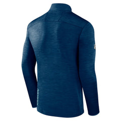 Seattle Kraken Fanatics Authentic Pro Quarter-Zip Pullover Top - Deep Sea Blue - NHL