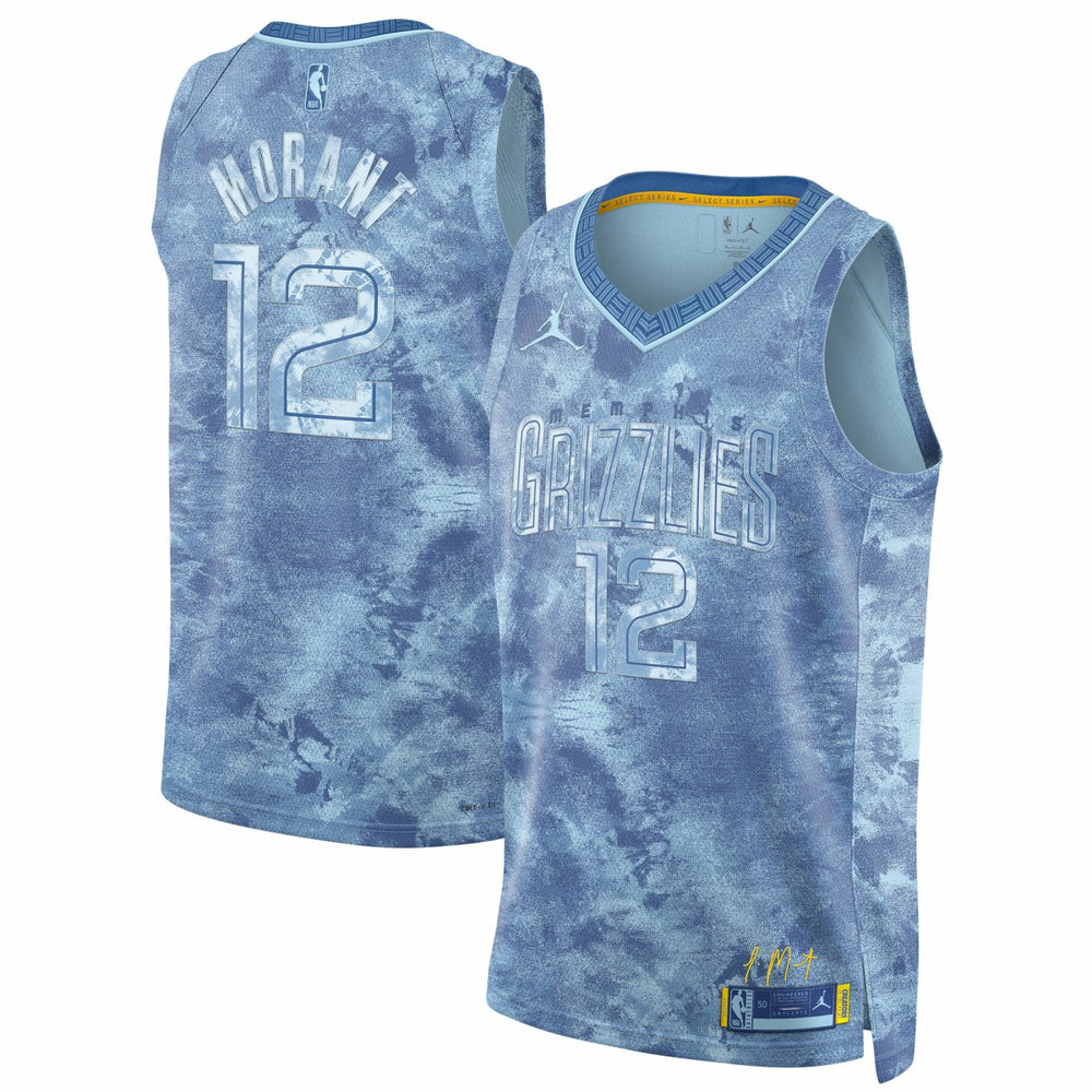 Ja Morant Memphis Grizzlies Jordan Brand Select Series Swingman Jersey Light Blue - NBA