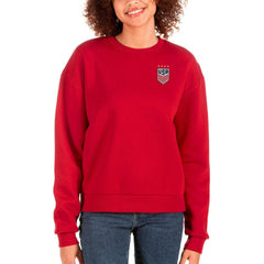 USWNT Antigua Women's Victory Crewneck Pullover Sweatshirt Red - FIFA World CUP