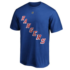 Adam Fox New York Rangers Fanatics Authentic Stack Name & Number T-Shirt - Blue - NHL