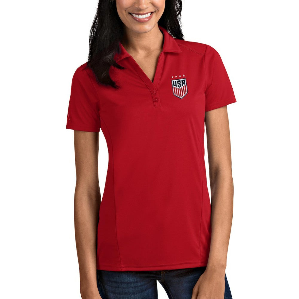 USWNT Antigua Women's Tribute Polo Red - FIFA World CUP