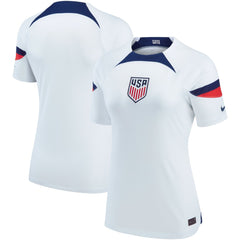 USMNT Women's 2022/23 Home Breathe Stadium Replica Blank Jersey White | Nike