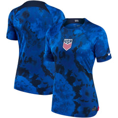 USMNT Women's 2022/23 Away Breathe Stadium Replica Blank Jersey Blue | Nike discount