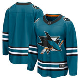 San Jose Sharks Fanatics Home Breakaway Jersey - Teal - NHL