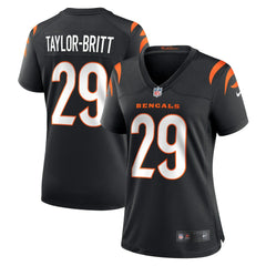 Cam Taylor-Britt Cincinnati Bengals Women's Game Player Jersey Black | Nike for Sale