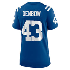 Trevor Denbow Indianapolis Colts Women's Game Player Jersey Royal | Nike for Sale