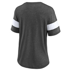 Washington Capitals Fanatics Women's Special Edition 2.0 Ring The Alarm V-Neck T-Shirt - Heather Charcoal - NHL