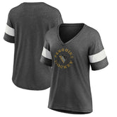 Pittsburgh Penguins Fanatics Women's Special Edition 2.0 Ring The Alarm V-Neck T-Shirt - Heather Charcoal - NHL