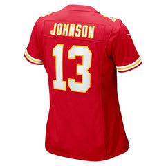 Nazeeh Johnson Kansas City Chiefs Women's Game Player Jersey Red | Nike for Sale