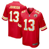 Nazeeh Johnson Kansas City Chiefs Game Player Jersey Red | Nike for Sale