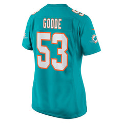 Cameron Goode Miami Dolphins Women's Game Player Jersey Aqua | Nike for Sale