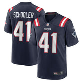 Brenden Schooler New England Patriots Game Player Jersey Navy | Nike for Sale