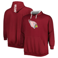 Arizona Cardinals Big & Tall Logo Pullover Hoodie Cardinal | NFL