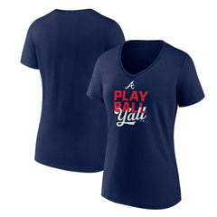 Atlanta Braves Women's Play Ball V-Neck T-Shirt - MLB