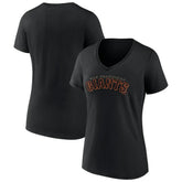 San Francisco Giants Women's Giants Alternate Club Lettering V-Neck T-Shirt - MLB