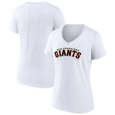 San Francisco Giants Women's Giants Alternate Club Lettering V-Neck T-Shirt - MLB