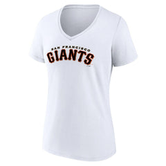 San Francisco Giants Women's Giants Alternate Club Lettering V-Neck T-Shirt - MLB