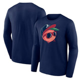 Atlanta Braves Mr. Peach Long Sleeve T-Shirt - MLB