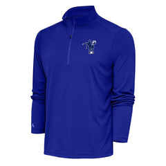 Indianapolis Colts Antigua Team Logo Throwback Tribute Quarter-Zip Pullover Top Royal | NFL