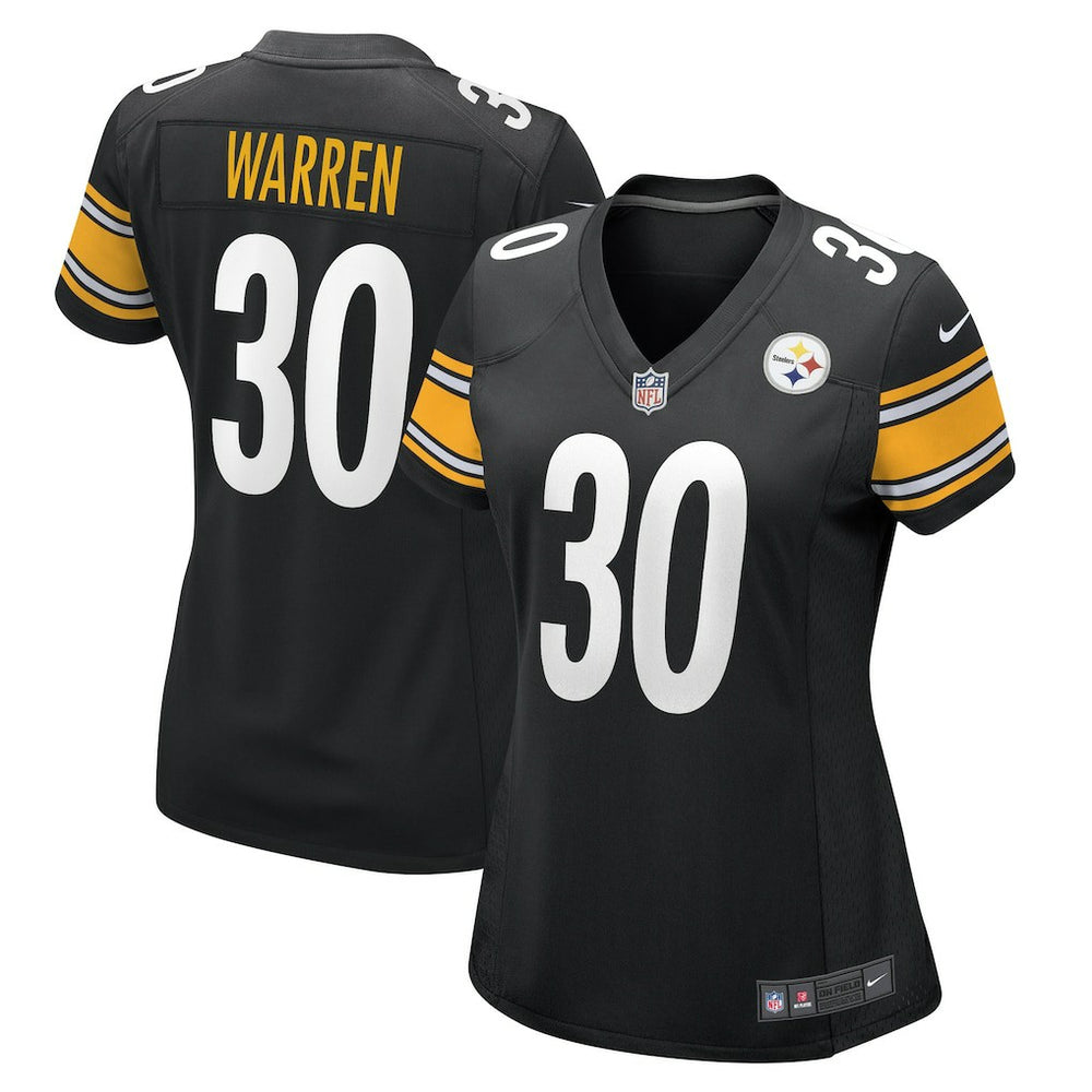 Jaylen Warren Pittsburgh Steelers Women's Game Player Jersey Black | Nike for Sale