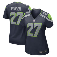 Riq Woolen Seattle Seahawks Women's Team Game Jersey College Navy | Nike for Sale