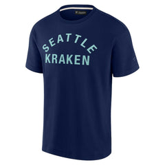 Seattle Kraken Fanatics Unisex Elements Super Soft Short Sleeve T-Shirt - Navy - NHL