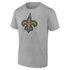 New Orleans Saints Primary Logo T-Shirt Heather Gray | Fanatics