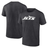 New York Jets Primary Logo T-Shirt Heather Charcoal | Fanatics