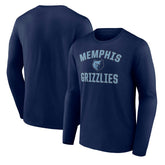 Memphis Grizzlies Victory Arch Team Long Sleeve T-Shirt Navy - NBA
