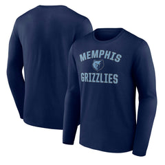 Memphis Grizzlies Victory Arch Team Long Sleeve T-Shirt Navy - NBA
