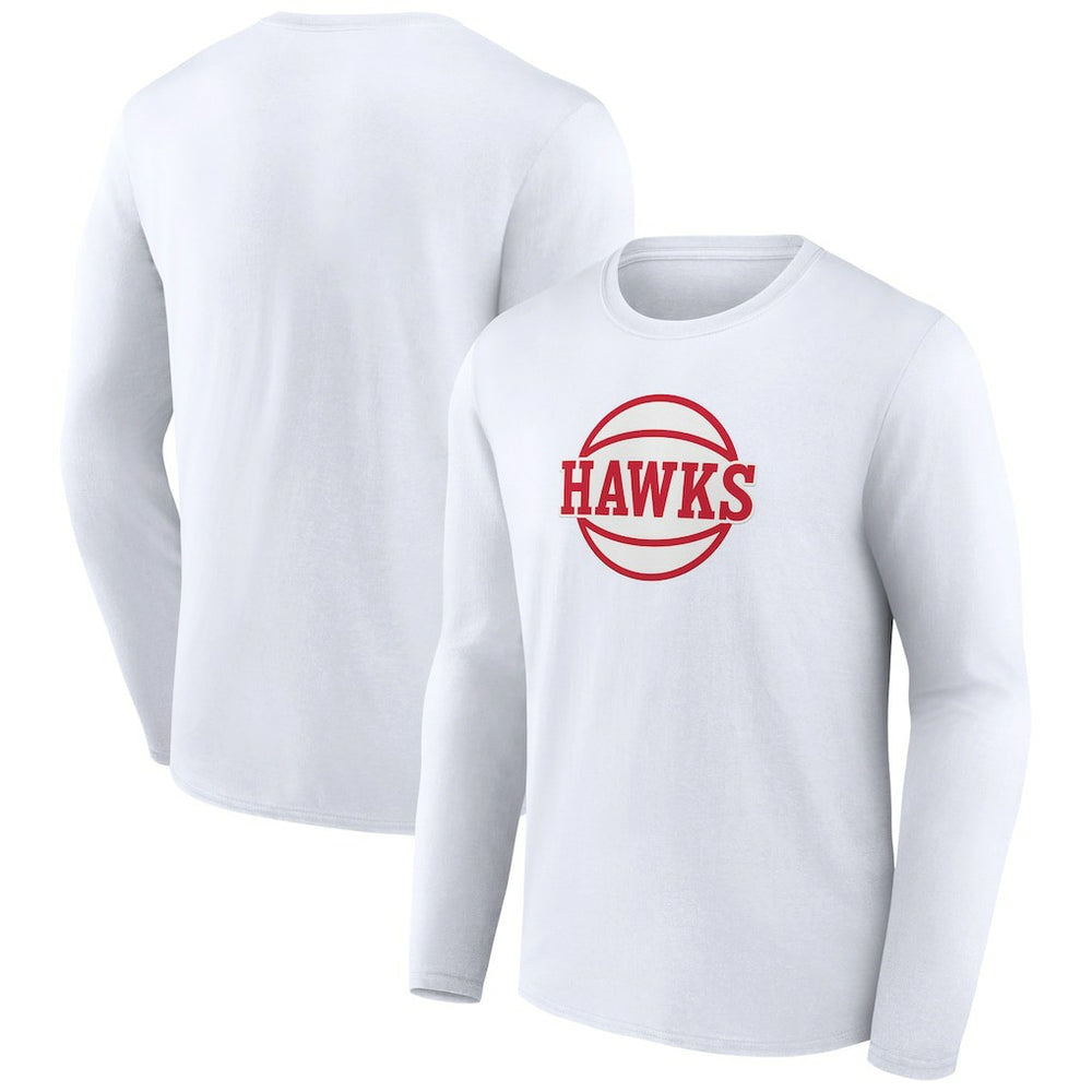 Atlanta Hawks Alternate Logo Long Sleeve T-Shirt White - NBA
