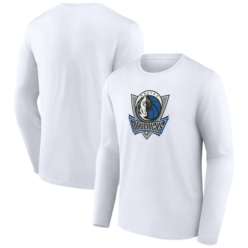 Dallas Mavericks Alternate Logo Long Sleeve T-Shirt White - NBA