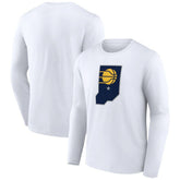 Indiana Pacers Alternate Logo Long Sleeve T-Shirt White - NBA