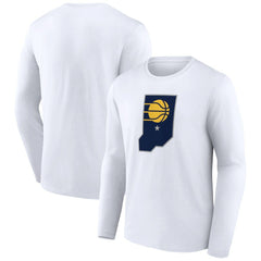 Indiana Pacers Alternate Logo Long Sleeve T-Shirt White - NBA