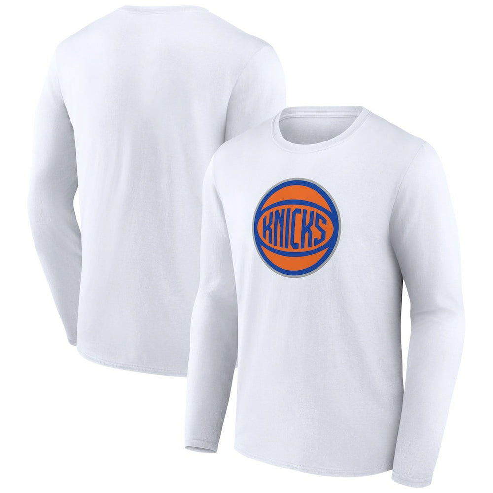 New York Knicks Alternate Logo Long Sleeve T-Shirt White - NBA