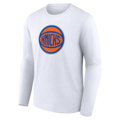 New York Knicks Alternate Logo Long Sleeve T-Shirt White - NBA