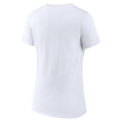 Detroit Pistons Women's Alternate Logo V-Neck T-Shirt White - NBA